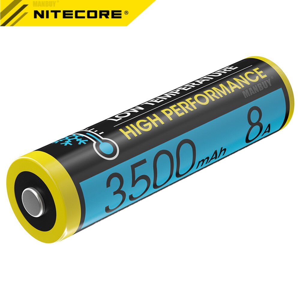 2022 Nitecore NL1835LTHP 18650 3500mAh 3.6V 8A 실외-40F 저온 고성능 보호 리튬 이온 버튼 상단 배터리